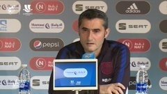 ep el entrenador del fc barcelona ernesto valverde en la rueda de prensa previa a la semifinal de la