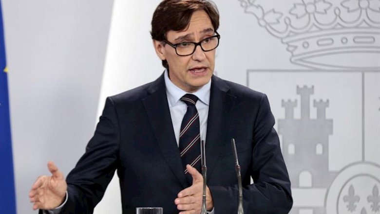 ep el ministro de sanidad salvador illa durante una rueda de prensa en madrid espana a 29 de abril ep el ministro de sanidad salvador illa durante una rueda de prensa en madrid espana a 29 de abril