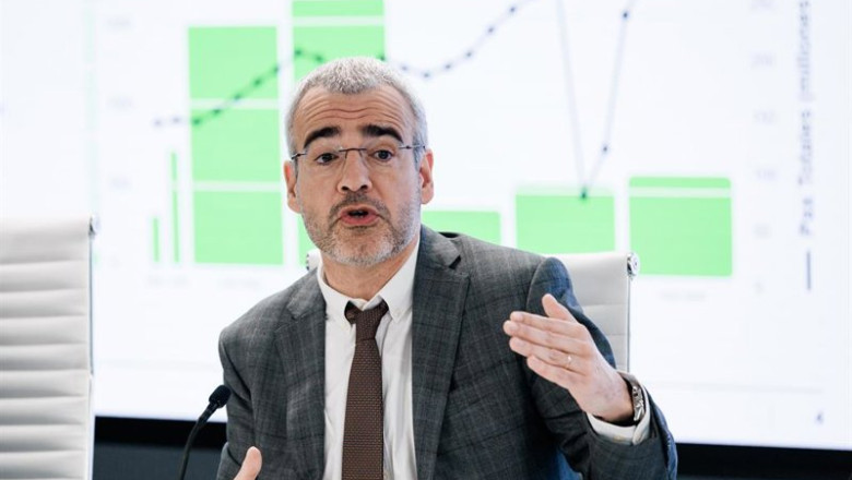 ep el presidente y consejero delegado de aena maurici lucena durante la presentacion a los medios de