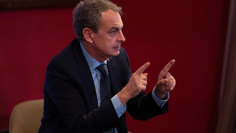 El expresidente del Gobierno, José Luis Rodríguez Zapatero | David Zorrakino - Europa Press ep expresidentegobierno jose luis rodriguez zapatero duranteintervencionla presentancionlibrojamarch poderfuturo