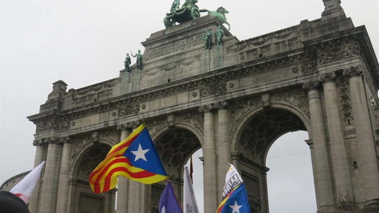Foto de archivo de la manifestación independentista en Bruselas en diciembre de 2017 | EUROPA PRESS - Archivo ep fotoarchivola manifestacion independentistabruselasdiciembre2017