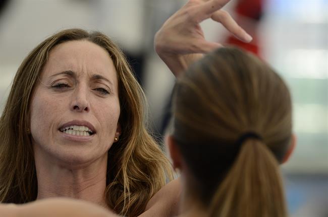 Gemma Mengual repasando el ejercicio, natación sincronizada | EUROPA PRESS ep gemma mengual repasandoejercicio natacion sincronizada