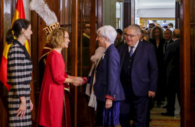ep i-d la presidenta del senado pilar llop la presidenta del congreso meritxell batet y la fiscal