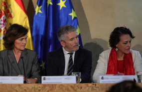 ep i-d la vicepresidenta del gobierno en funciones carmen calvo el ministro de interior en funciones