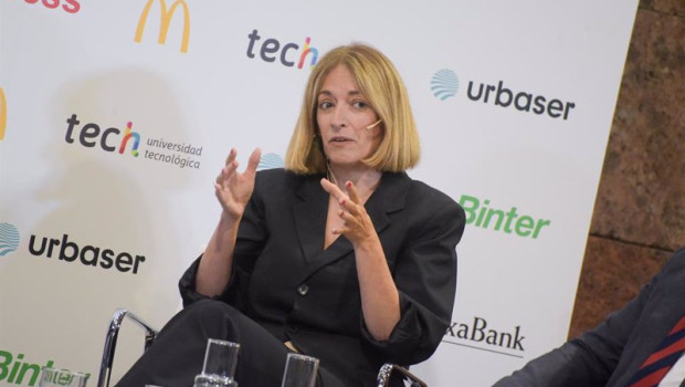 ep la directora corporativa de mcdonalds espana paloma cabral interviene una mesa coloquio sobre