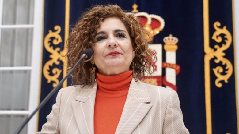 ep la ministra de hacienda y funcion publica en una comparecencia ante los medios en la sede de la ep la ministra de hacienda y funcion publica en una comparecencia ante los medios en la sede de la