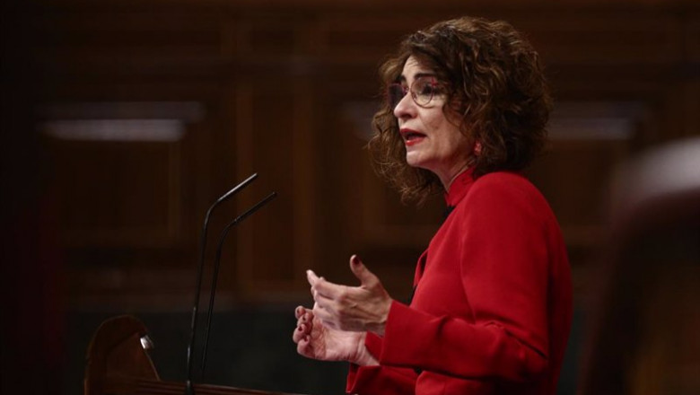 La ministra de Hacienda y portavoz del Gobierno, María Jesús Montero | EUROPA PRESS/E. Parra. POOL - Europa Press ep la ministra de hacienda y portavoz del gobierno maria jesus montero interviene en el congreso