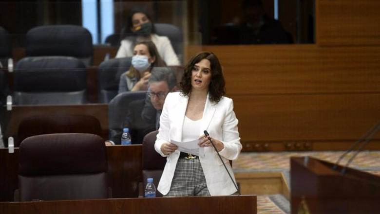 ep la presidenta de la comunidad de madrid isabel diaz ayuso responde a una pregunta durante una ep la presidenta de la comunidad de madrid isabel diaz ayuso responde a una pregunta durante una