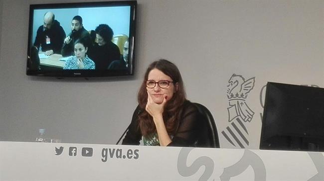 Mónica Oltra en rueda de prensa | EUROPA PRESS ep monica oltraruedaprensa