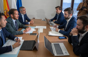 ep reunion entre representantes del gobierno de canarias y el gobierno central para abordar un plan