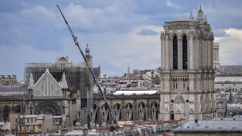 Trabajos de reparación tras el incendio en la catedral de Notre Dame | Julien Mattia/Le Pictorium Agenc / DPA - Archivo ep trabajosreparacionincendiola catedralnotre dame