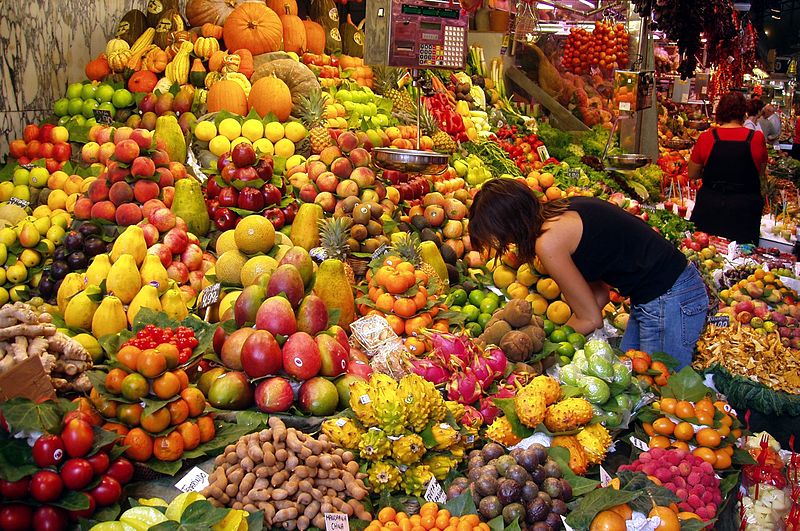 fruit stall in barcelona market min fruit stall in barcelona market min