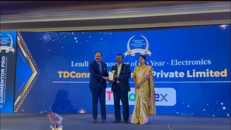 TDConnex wins Leading Innovator of the Year award for Electronics at India's 2026 MSME Awards image1 20260518061506