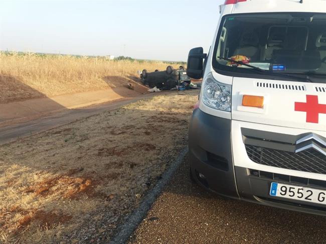 Accidente en la A-66 a la altura de Almendralejo | CRUZ ROJA EXTREMADURA ep accidentela a-66la alturaalmendralejo