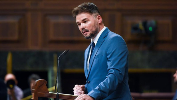 ep archivo   el portavoz de erc gabriel rufian interviene durante la primera sesion del debate de