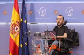 ep archivo   el portavoz de unidas podemos en el congreso pablo echenique interviene en una rueda
