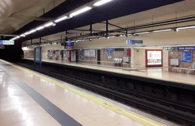 ep archivo   imagen de archivo de un anden de la linea 4 de metro de madrid en avenida de america