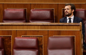 ep el lider del partido popular pablo casado asiste a la primera sesion de control al ejecutivo