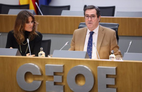 ep el presidente de ceoe antonio garamendi interviene durante la presentacion del informe tendencias
