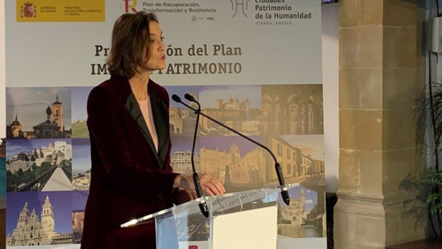 ep la ministra reyes maroto en el acto celebrado en baeza