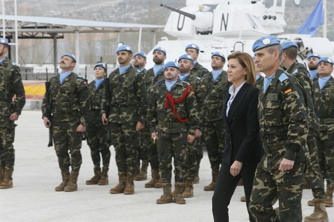 La ministra de Defensa, María Dolores de Cospedal, en Líbano | MINISTERIO DE DEFENSA ep la ministradefensa maria dolorescospedal en libano