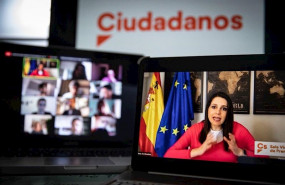 ep la presidenta de ciudadanos ines arrimadas en una rueda de prensa telematica