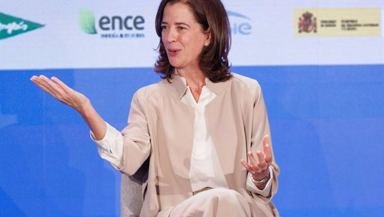 ep la presidenta de la asociacion espanola de banca aeb alejandra kindelan interviene durante la ep la presidenta de la asociacion espanola de banca aeb alejandra kindelan interviene durante la