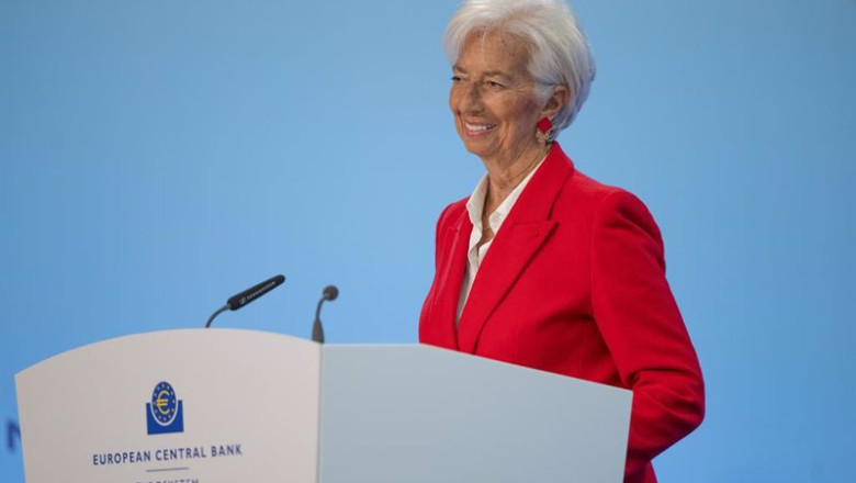 ep la presidenta del banco central europeo christine lagarde durante una rueda de prensa tras una