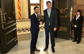 ep presidenteparlament roger torrent con xavier garcia albiol pp
