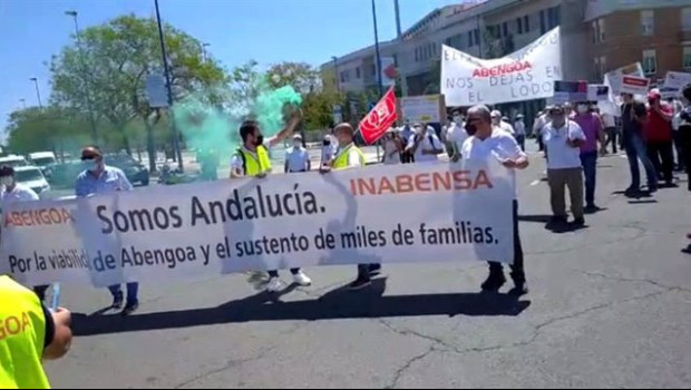 ep protesta de trabajadores de abengoa