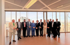 ep reunion en barcelona de miembros de la delegacion de indra group en catalunya con representantes