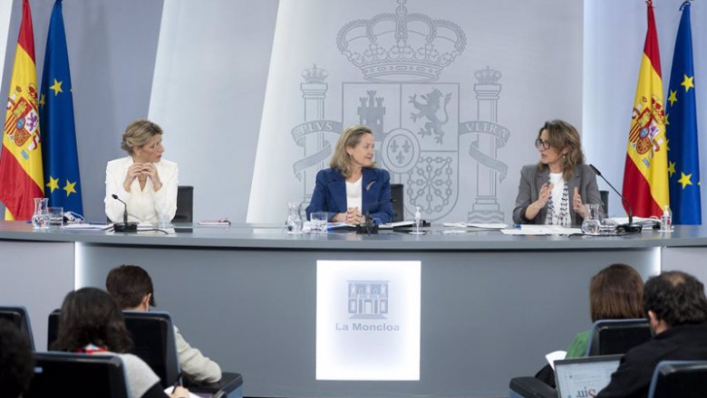Rueda de prensa del Consejo de Ministros del 29 de marzo, cuando se aprobó el Real Decreto de Ciberseguridad 5G. | EUROPA PRESS/A.Ortega.POOL - Europa Press ep rueda de prensa del consejo de ministros del 29 de marzo cuando se aprobo el real decreto de
