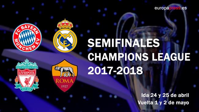 Sorteo semifinales Champions Liga Campeones Madrid Bayern Liverpool Roma | EUROPA PRESS ep sorteo semifinales champions liga campeones madrid bayern liverpool roma