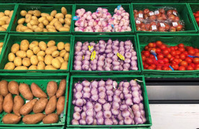 ep verduras en un supermercado