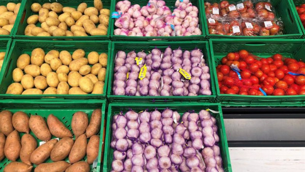 ep verduras en un supermercado