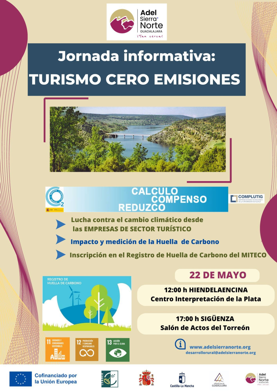 cartel jornada turismo 0 emisiones 