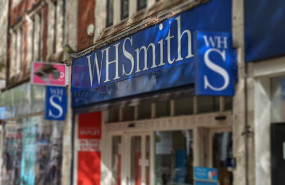 dl wh smith shop sign stationery newsagents