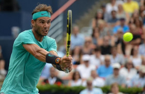 ep 11 august 2019 canada montreal spanish tennis player rafael nadal in action against russias daniil medvedev during their mens final tennis match of the rogers cup montreal tennis tournament photo christopher levyzuma wiredpa