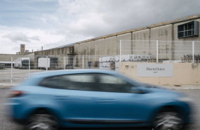 ep archivo   un coche pasa por delante de la fabrica de marie claire en vilafranca a 8 de junio de