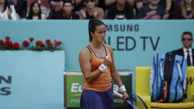 ep arruabarrena celebrando puntomutua madrid open