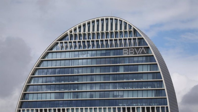 Edificio de la sede de BBVA en Madrid, conocido como 'La Vela'. | Isabel Infantes - Europa Press ep edificio de la sede de bbva en madrid conocido como la vela