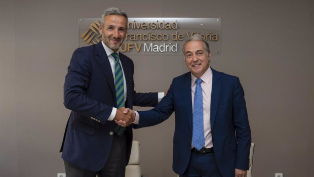 ep el director general de madrilena red de gas alejandro lafarga y el vicerrector de investigacion