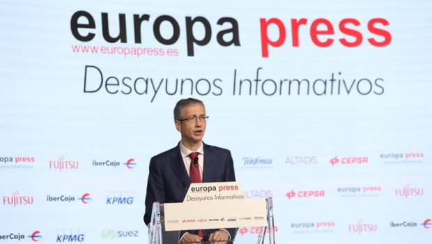 ep el gobernador del banco de espana pablo hernandez de cos interviene durante un desayuno