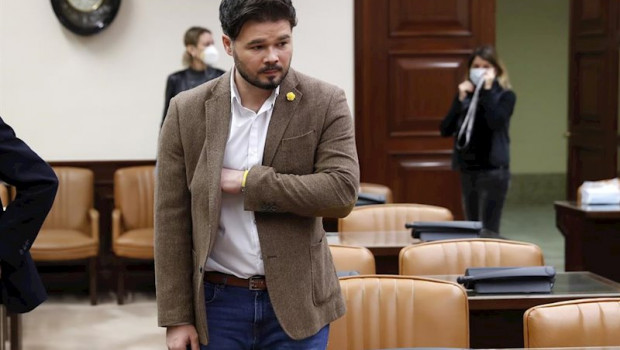 ep el portavoz de erc en el congreso gabriel rufian este jueves en la camara baja