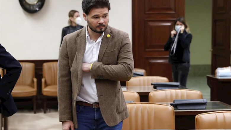 ep el portavoz de erc en el congreso gabriel rufian este jueves en la camara baja