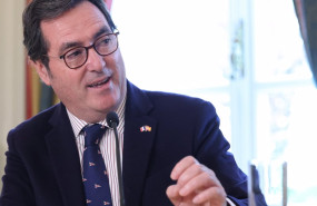 ep el presidente de la ceoe antonio garamendi durante la inauguracion del iv foro economico