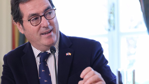 ep el presidente de la ceoe antonio garamendi durante la inauguracion del iv foro economico