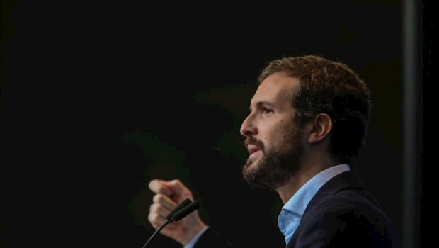 ep el presidente nacional del pp pablo casado en la tradicional comida de navidad del pp de la