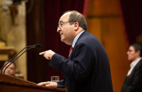 ep el primer secretario del psc miquel iceta interviene desde la tribuna en una sesion del