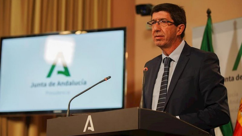 ep el vicepresidente de la junta juan marin durante la rueda de prensa para informar de la situacion